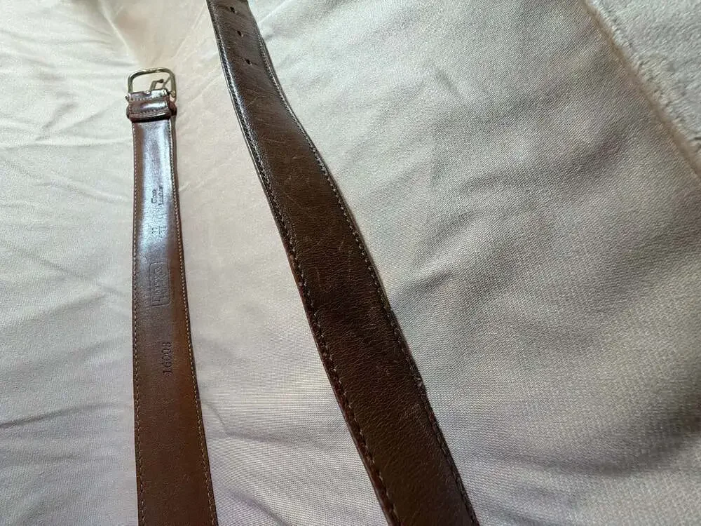 Dooney & Bourke Brown Leather Belt - Size 32/80